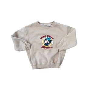 Zara Tan Minnie Mouse Sweatshirt Size 3/4